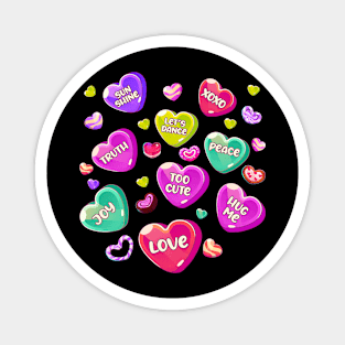 Funny Candy Valentines Day Hearts Trendy Womens Men Girls Magnet